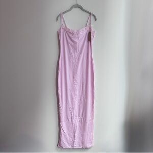 skims long slip dress purple Date night ready in the #SKIMS Fits Everybody Lace Long Slip Dress. @brenna_anastasia #vdayoutfitinspo #valentinesdress #SKIMSvalentinesshop #grwmdatenight #SKIMSdress #pinkSKIMS